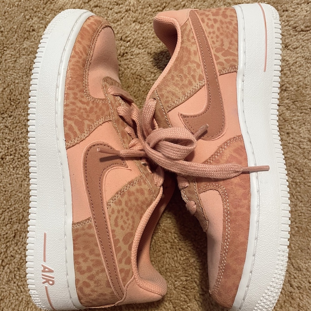 Women’s Pink Cheetah Print Air Force 1’s